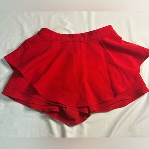 Free the roses red mini skort